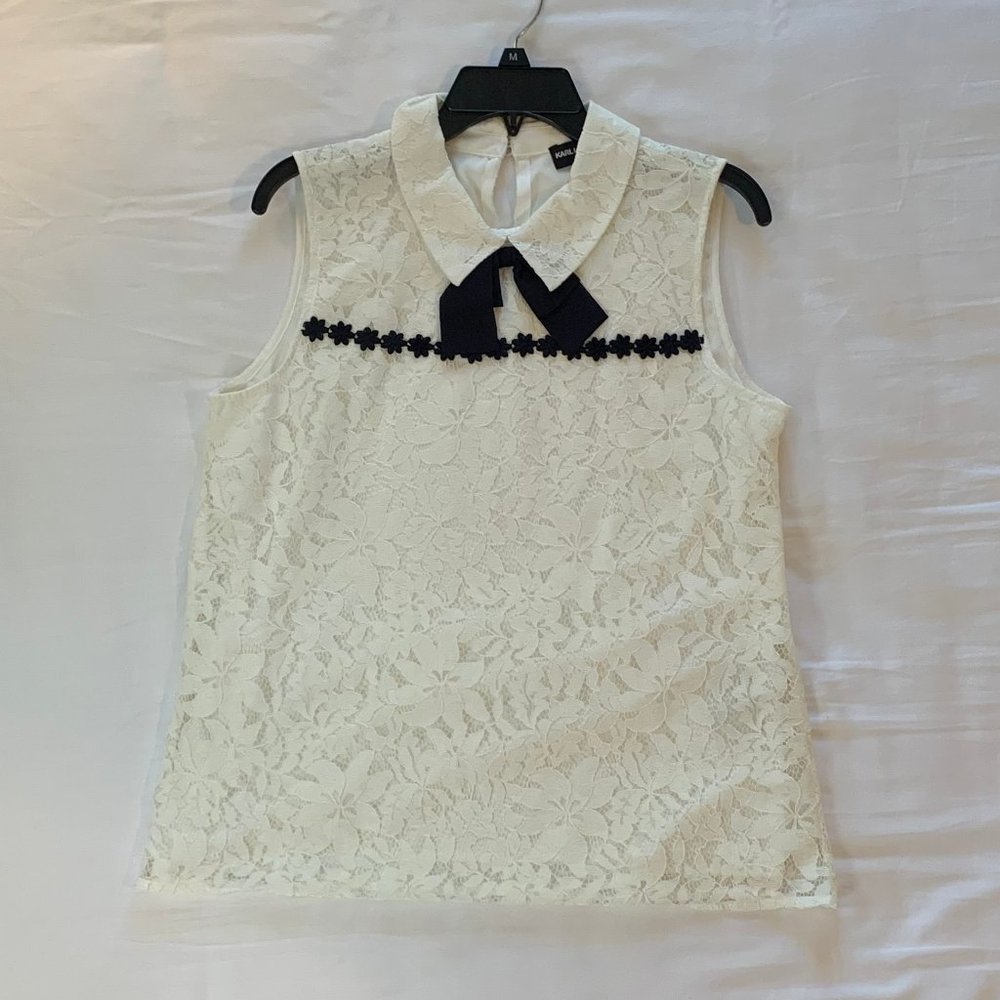Karl Lagerfeld (M) White Blouse